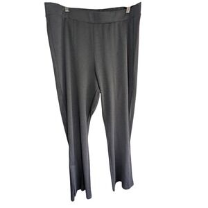 GAP Split Hem Ponte Flare Legging Pants Womens XXL Charcoal Heather Grey NWT